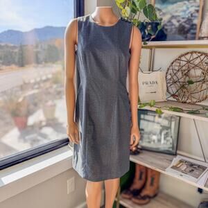 Banana Republic Tailored Knee Length Sheath Dress w/ Button Accents, Women's 6